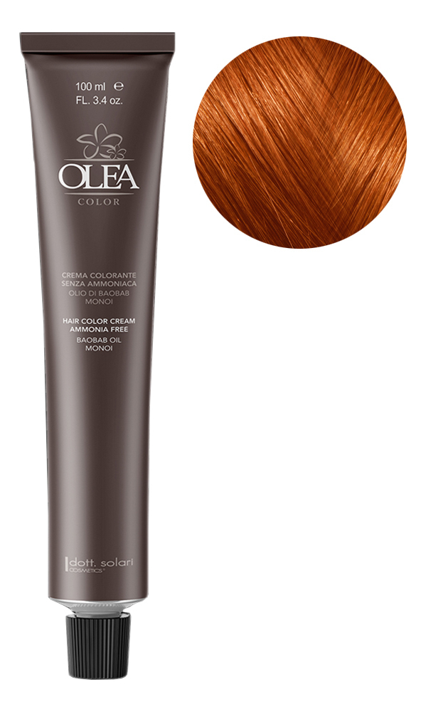 крем-краска для волос без аммиака olea color ammonia free 100мл: 8.4 copper light blonde