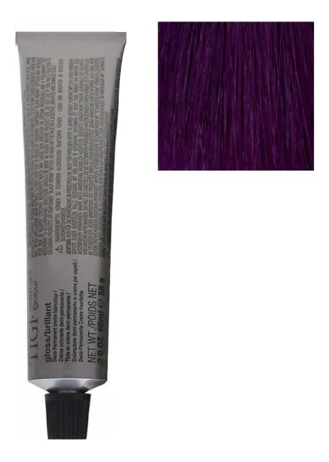 тонирующая крем-краска для волос copyright colour gloss 60мл: 33/22 интенсивный темно-коричневый насыщенно-фиолетовый