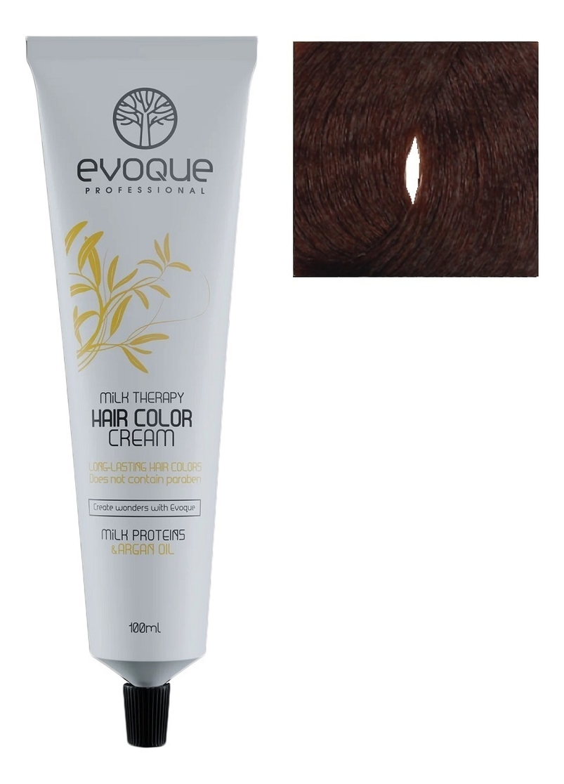крем-краска для волос milk therapy hair color cream 100мл: 6.35 gold mahogany dark blond