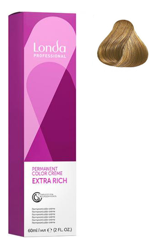 стойкая крем-краска для волос permanent color creme extra rich 60мл: 8/ светлый блонд натуральный