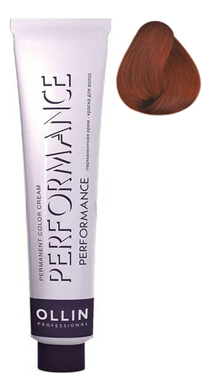 перманентная крем-краска для волос performance permanent color cream 60мл: 7/44 русый интенсивно-медный