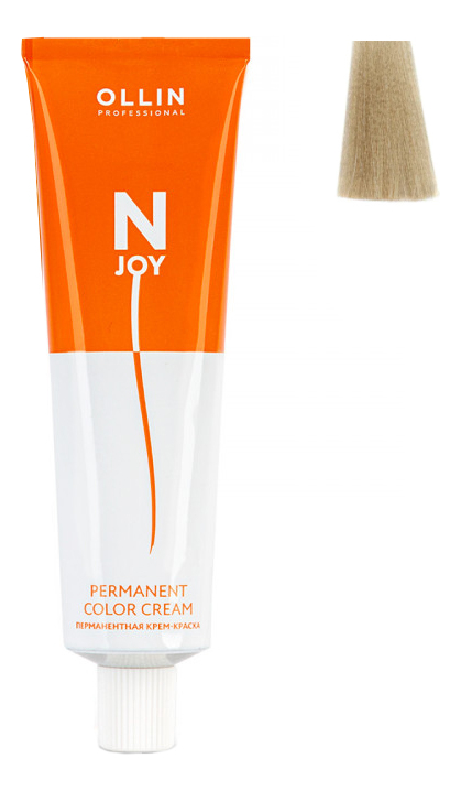 перманентная крем-краска для волос n-joy permanent color cream 100мл: 10/0 светлый блондин