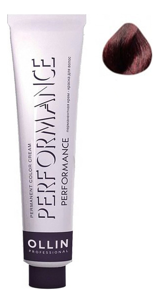 перманентная крем-краска для волос performance permanent color cream 60мл: 5/5 светлый шатен махагоновый