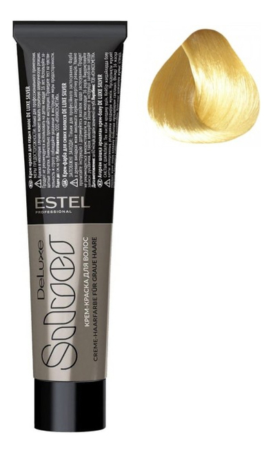 крем-краска для седых волос de luxe silver 60мл: 10/74 светлый блондин коричнево-медный