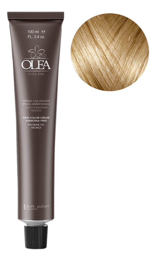 крем-краска для волос без аммиака olea color ammonia free 100мл: 9.0 very light blonde