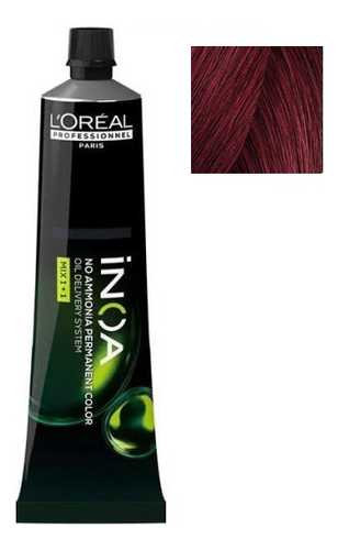 безаммиачная краска для волос inoa oil delivery system 60г: 5.62 светлый шатен красный перламутровый