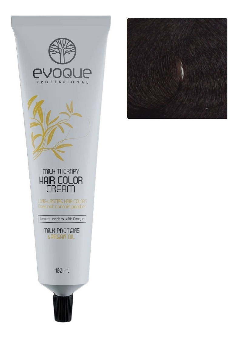 крем-краска для волос milk therapy hair color cream 100мл: 5.0 extra light brown