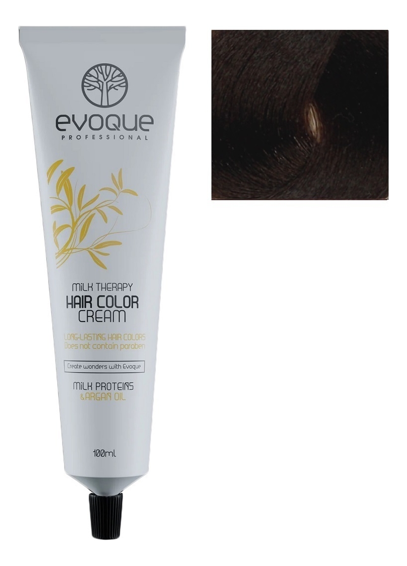 крем-краска для волос milk therapy hair color cream 100мл: 6.8 mocha dark blond