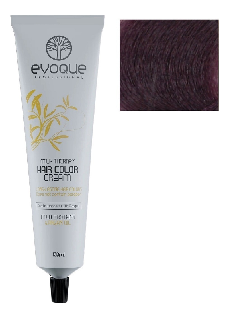 крем-краска для волос milk therapy hair color cream 100мл: 7.22 intense violet blonde
