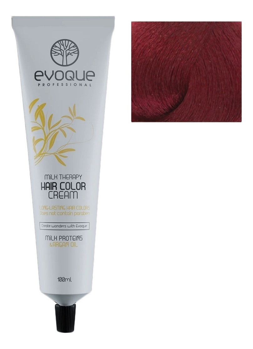 крем-краска для волос milk therapy hair color cream 100мл: 7.62 red violet blonde