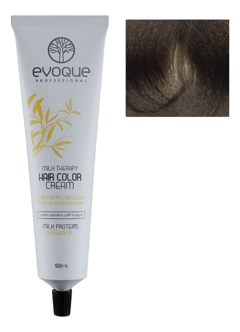 крем-краска для волос milk therapy hair color cream 100мл: 8.1 light ash blonde
