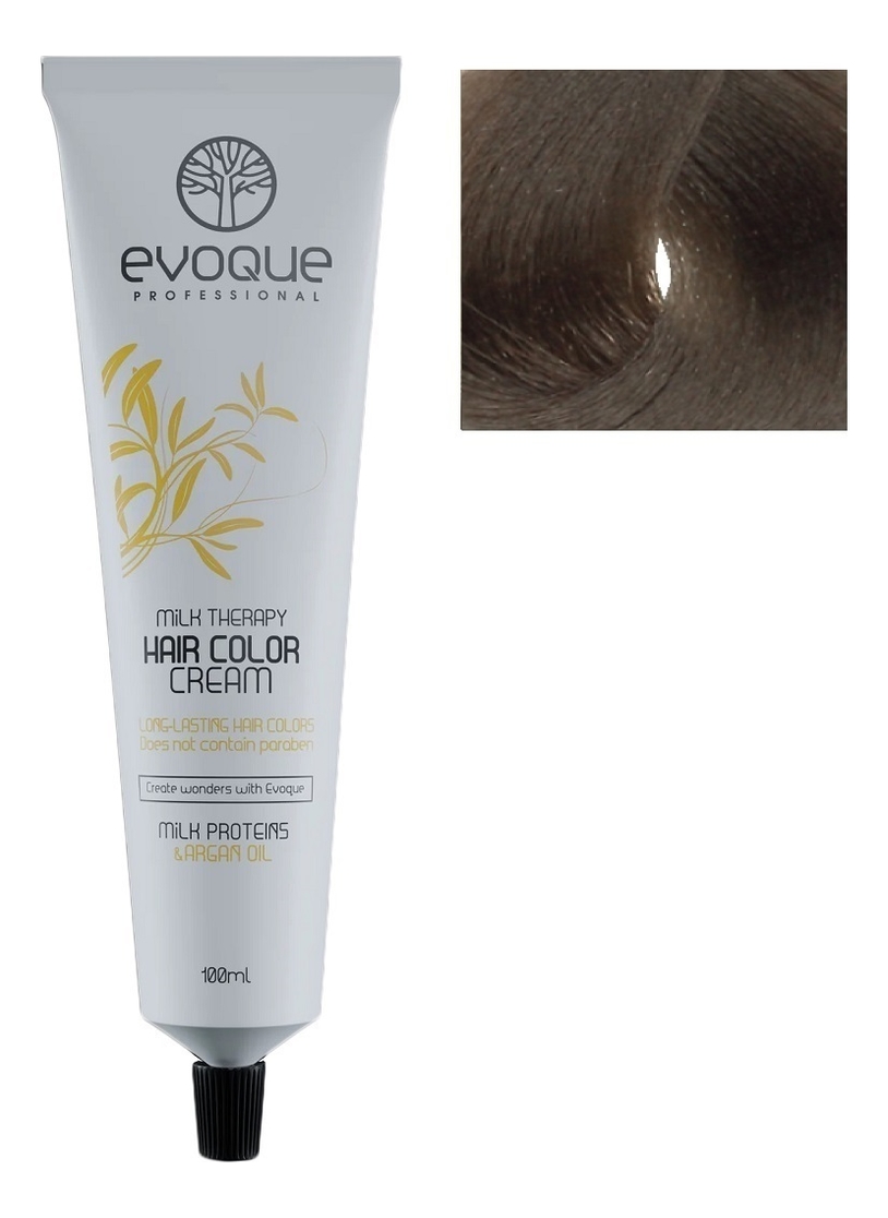 крем-краска для волос milk therapy hair color cream 100мл: 9.1 very light ash blonde