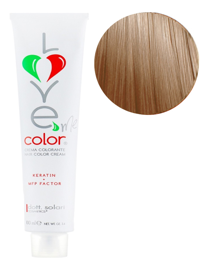 крем-краска для волос love me color cream 100мл: 8.35 золотистый светлый блондин красное дерево
