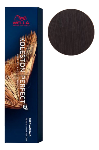 стойкая крем-краска для волос koleston perfect color pure naturals 60мл: 5/07 кедр