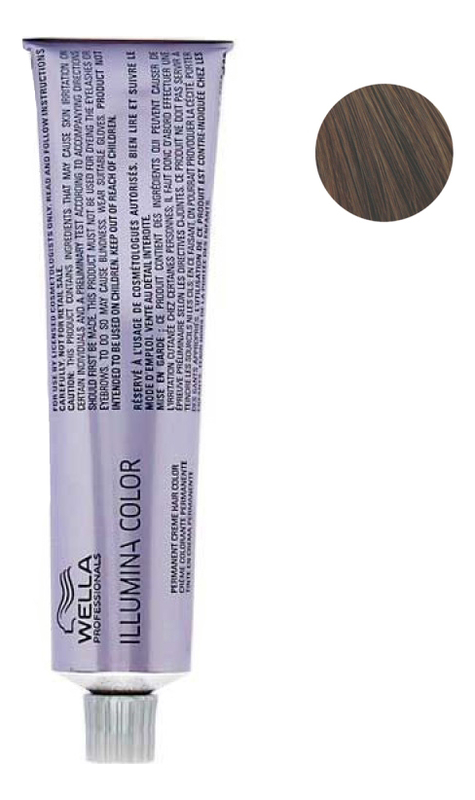 стойкая крем-краска для волос illumina color 60мл: 6/76 темный блонд коричнево-фиолетовый