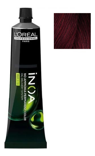 безаммиачная краска для волос inoa oil delivery system 60г: 4.62 шатен фиолетово-перламутровый