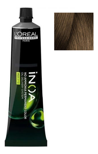 безаммиачная краска для волос inoa oil delivery system 60г: 7.18 блондин пепельный мокка