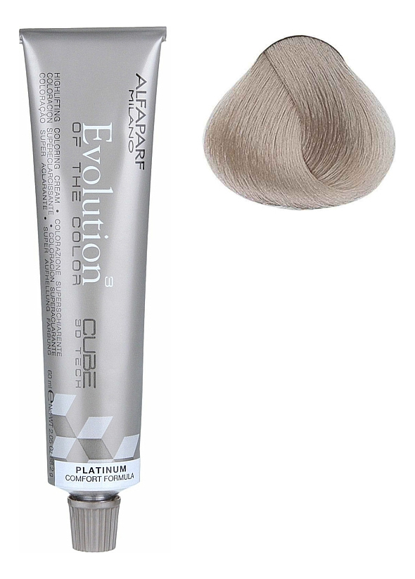 перманентная крем-краска для волос evolution of the color platinum 60мл: 11.10 платиновый блондин пепельный