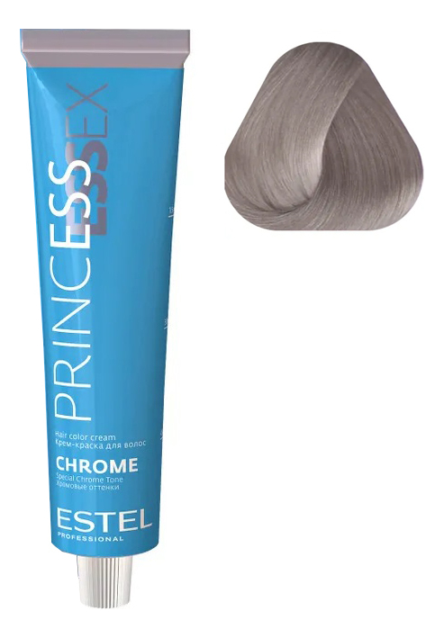 крем-краска для волос princess essex chrome 60мл: 9/61 блондин фиолетово-пепельный
