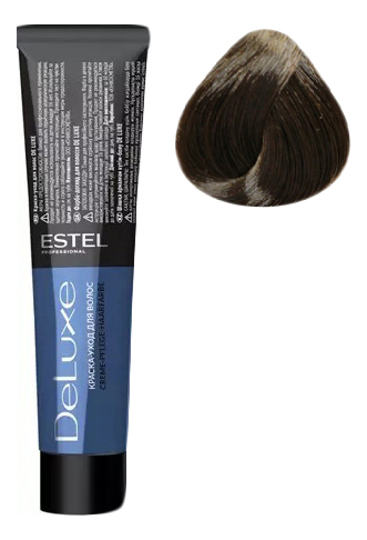 краска-уход для волос de luxe 60мл: 5/71 светлый шатен коричнево-пепельный
