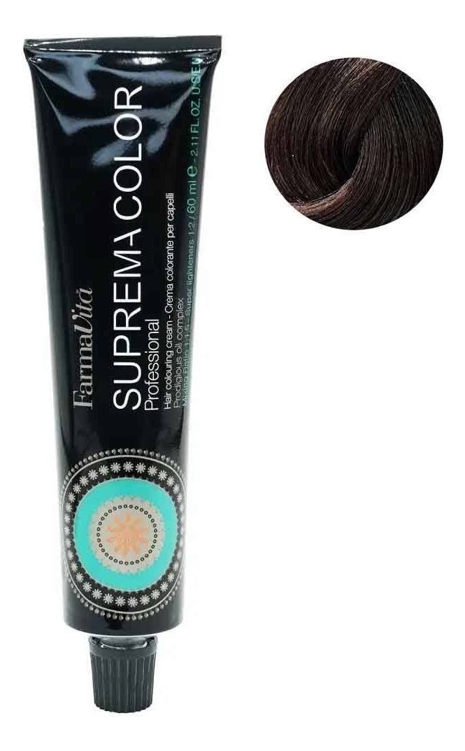 стойкая крем-краска для волос suprema color 60мл: 5.35 светло-каштановый шоколадный
