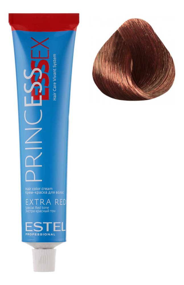 крем-краска для волос princess essex extra red 60мл: 55/65 дерзкий фламенко