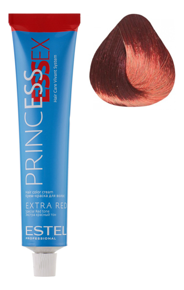 крем-краска для волос princess essex extra red 60мл: 66/56 яркая самба