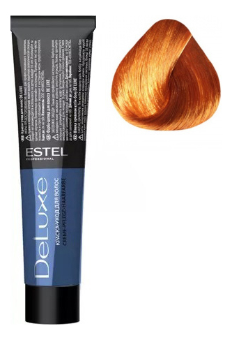 краска-уход для волос de luxe 60мл: 8/44 светло-русый медный интенсивный