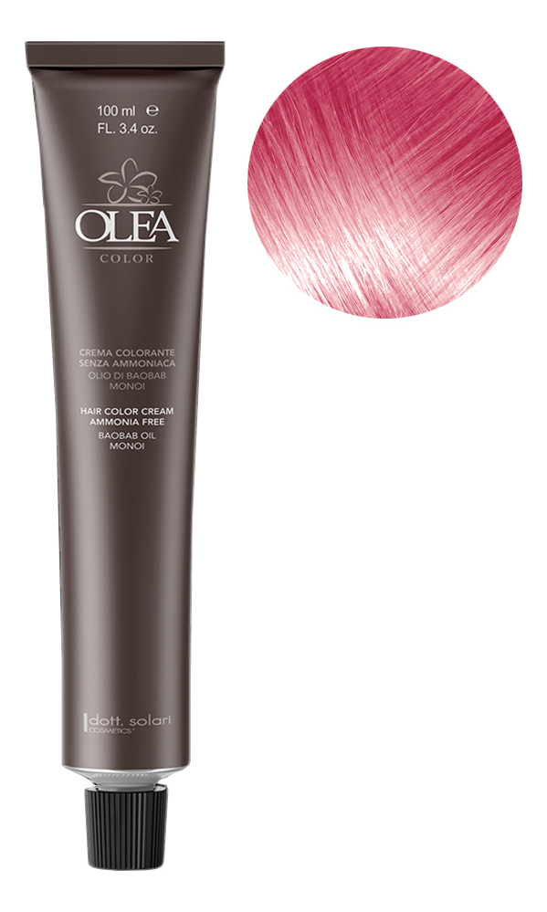 крем-краска для волос без аммиака olea color ammonia free 100мл: intense pink