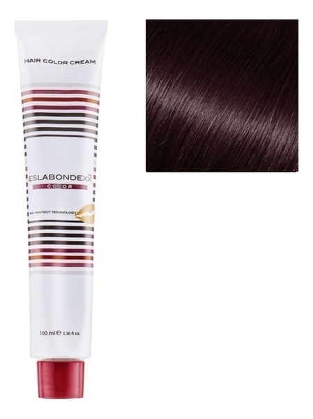 крем-краска для волос color 100мл: 5.75 светло-каштановый кориневый махагон