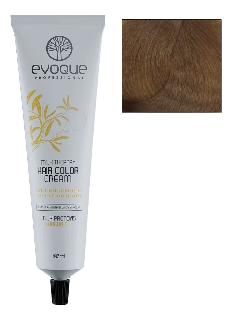 крем-краска для волос milk therapy hair color cream 100мл: 8 light blonde