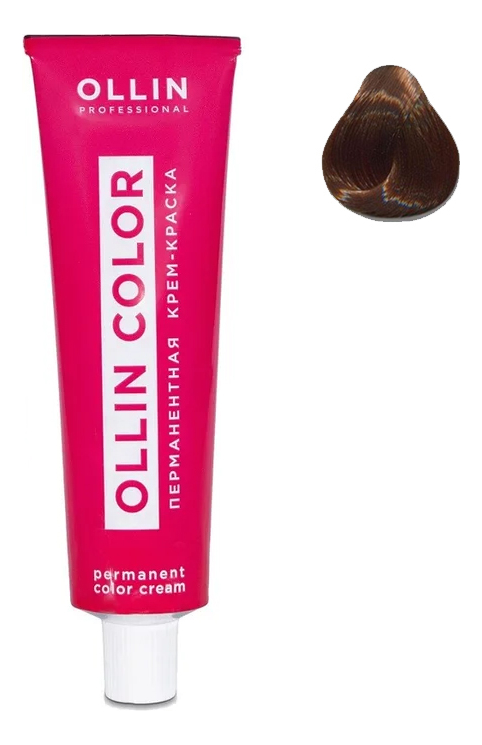 перманентная крем-краска для волос ollin color 100мл: 7/3 русый золотистый