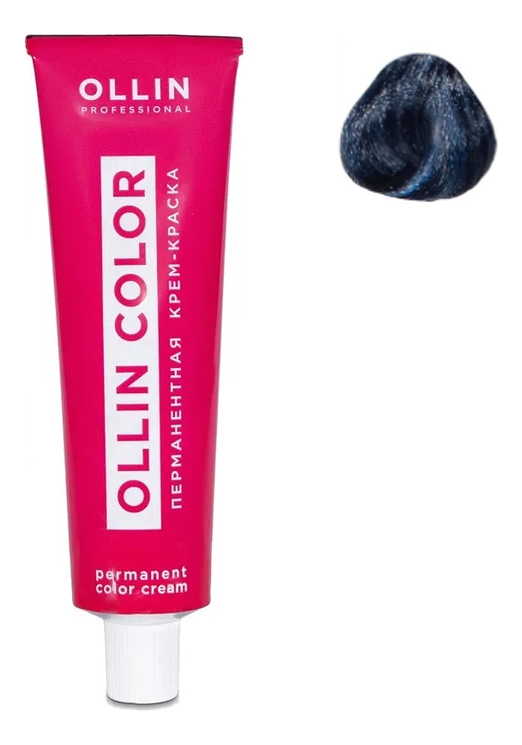 перманентная крем-краска для волос ollin color 100мл: 0/88 корректор синий