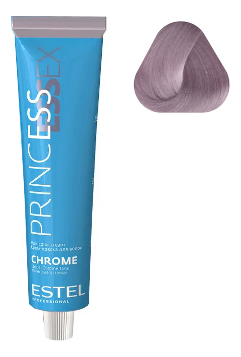 крем-краска для волос princess essex chrome 60мл: 9/6 блондин фиолетовый