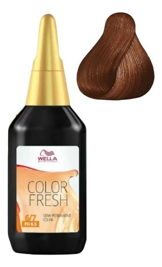 оттеночная краска для волос color fresh 75мл: 6/7 темный блонд коричневый