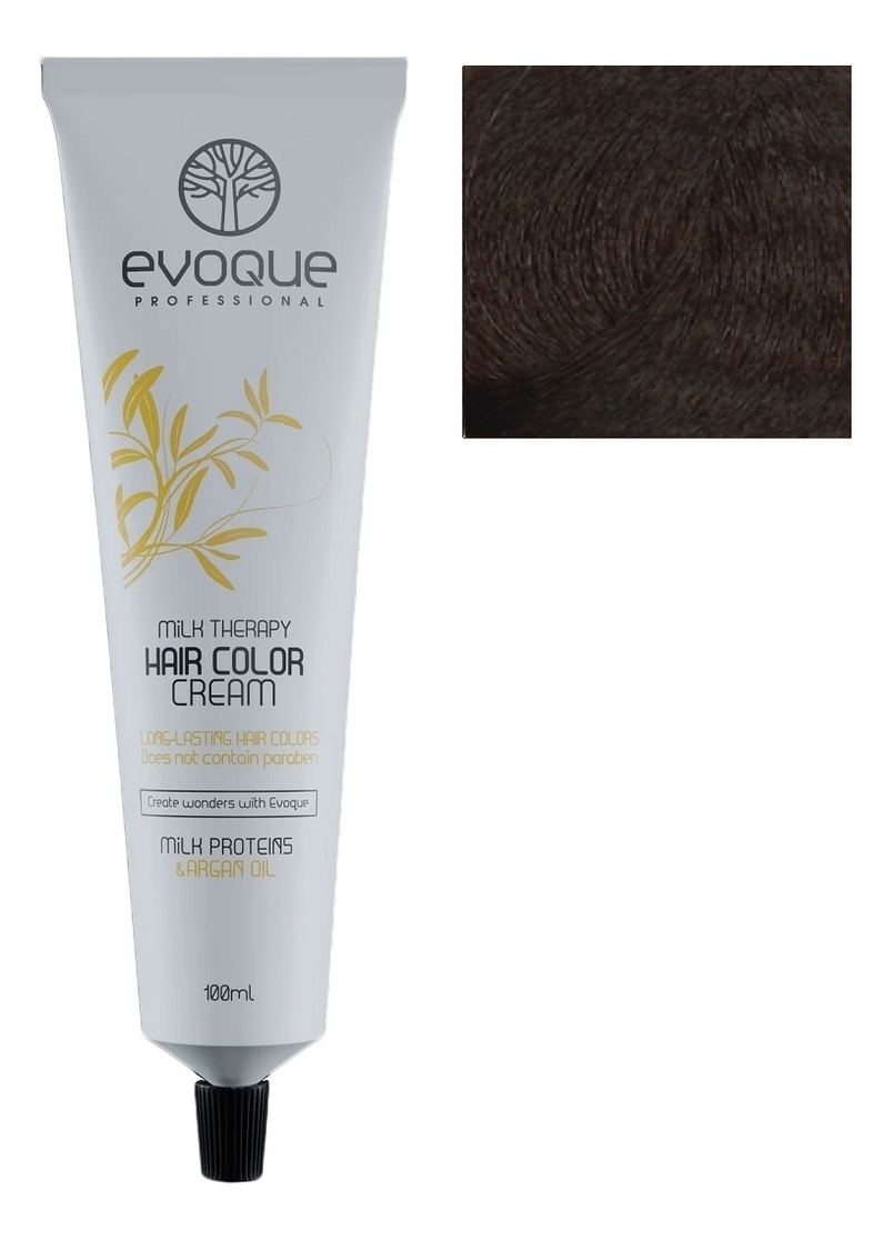 крем-краска для волос milk therapy hair color cream 100мл: 7 blonde