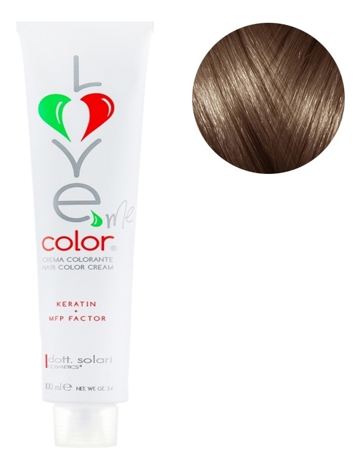 крем-краска для волос love me color cream 100мл: 7.003 русый натуральный
