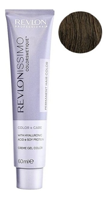 стойкая краска для волос revlonissimo colorsmetique color & care 60мл: 5 светло-коричневый