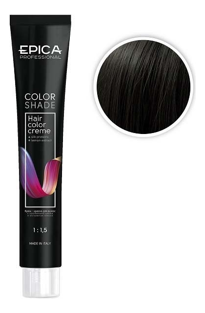 крем-краска для волос color shade 100мл: 4.0 шатен холодный