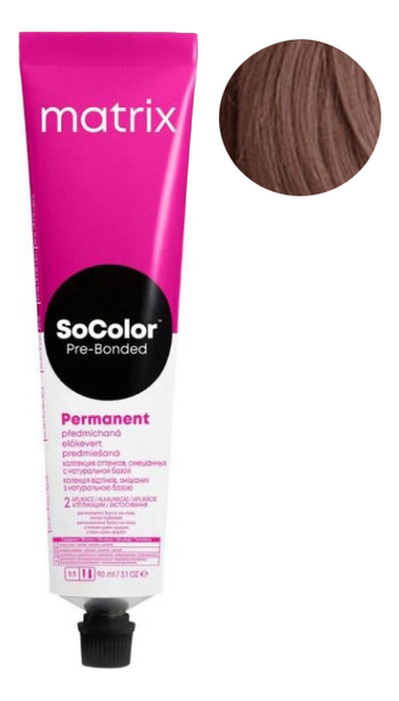 перманентная краска для волос socolor pre-bonded permanent 90мл: 6mr