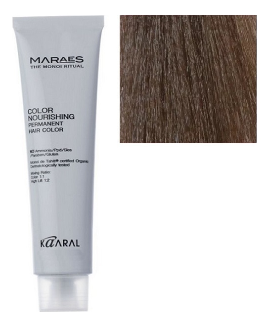 перманентная крем-краска с низким содержанием аммиака maraes color nourishing permanent hair 100мл: 7.0 блондин