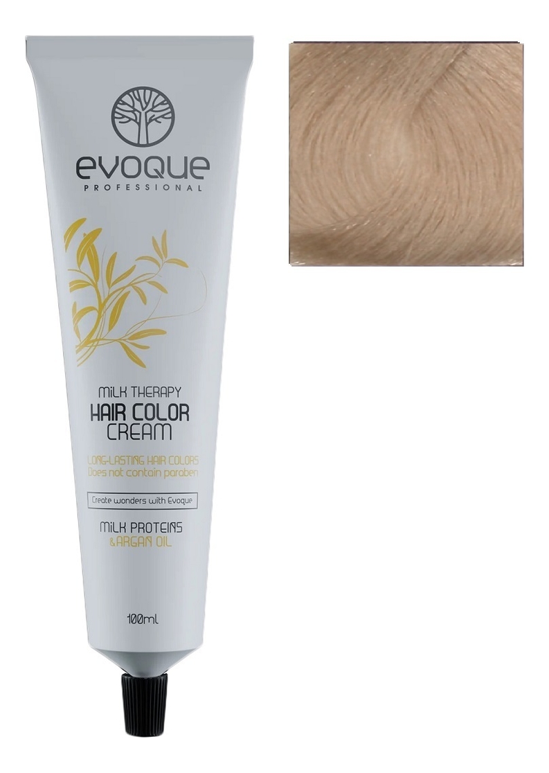 крем-краска для волос milk therapy hair color cream 100мл: 12.32 gold violet extra platinum blonde
