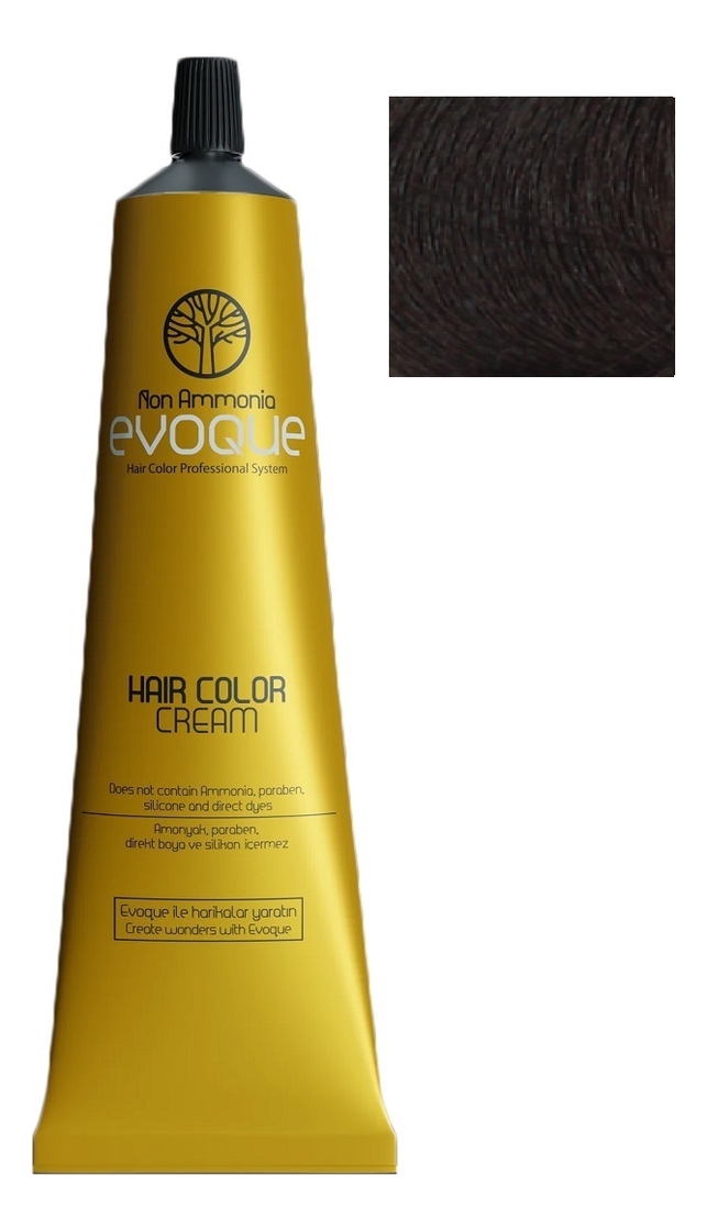 крем-краска для волос без аммиака non ammonia hair color cream 100мл: 6.0 extra dark blond