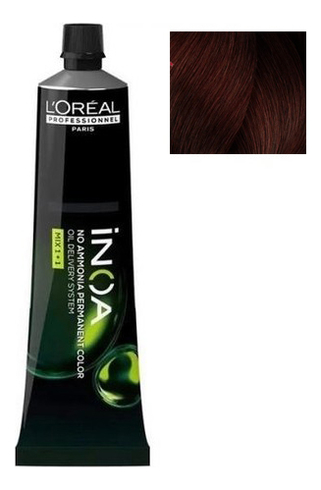 безаммиачная краска для волос inoa oil delivery system 60г: 4.56 шатен махагоново-фиолетовый