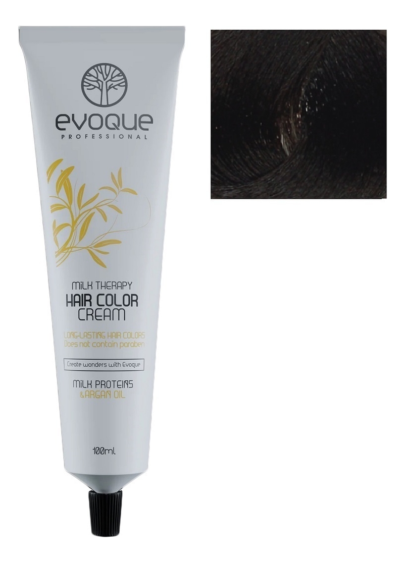 крем-краска для волос milk therapy hair color cream 100мл: 6.1 dark ash blond
