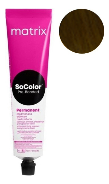 перманентная краска для волос socolor pre-bonded permanent 90мл: 3n