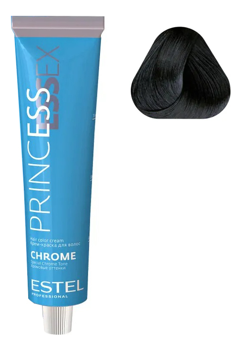 крем-краска для волос princess essex chrome 60мл: 3/11 темный шатен пепельный интенсивный