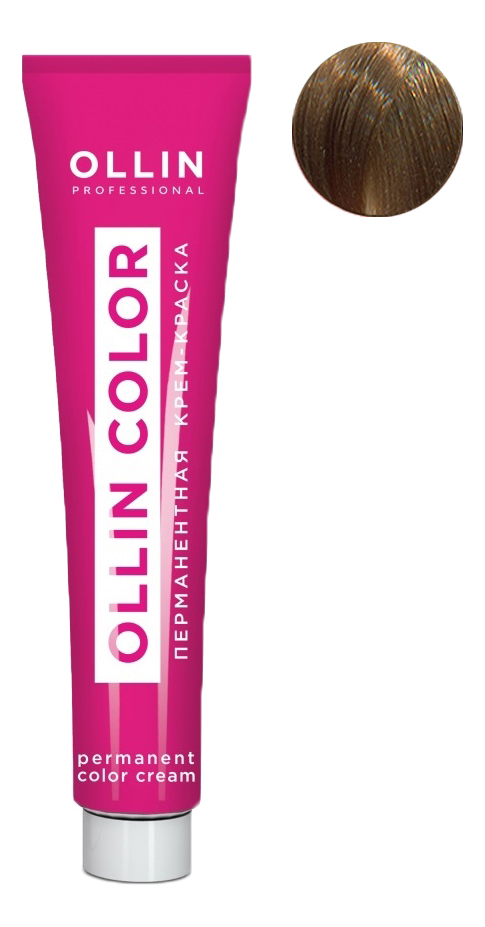перманентная крем-краска для волос ollin color 60мл: 9/03 блондин прозрачно-золотистый