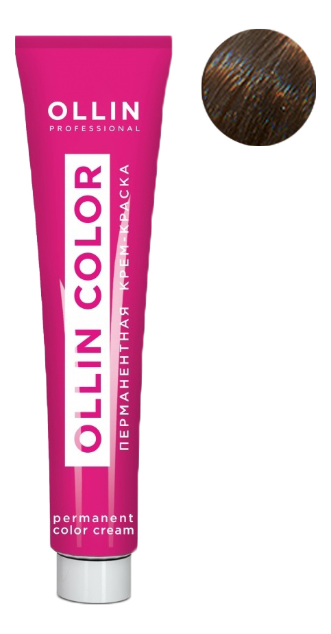 перманентная крем-краска для волос ollin color 60мл: 8/21 светло-русый фиолетово-пепельный