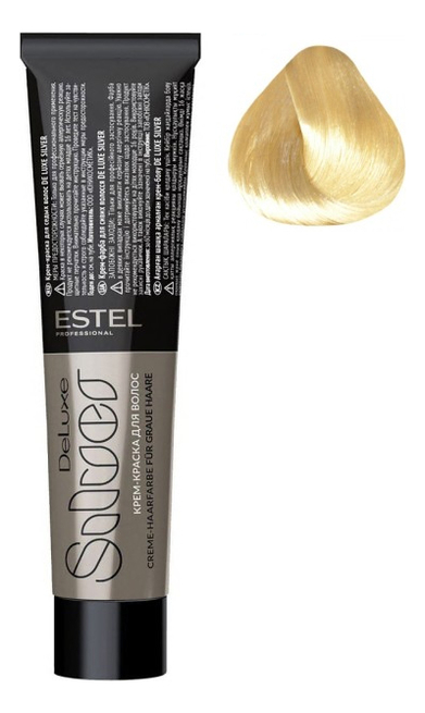 крем-краска для седых волос de luxe silver 60мл: 10/7 светлый блондин коричневый
